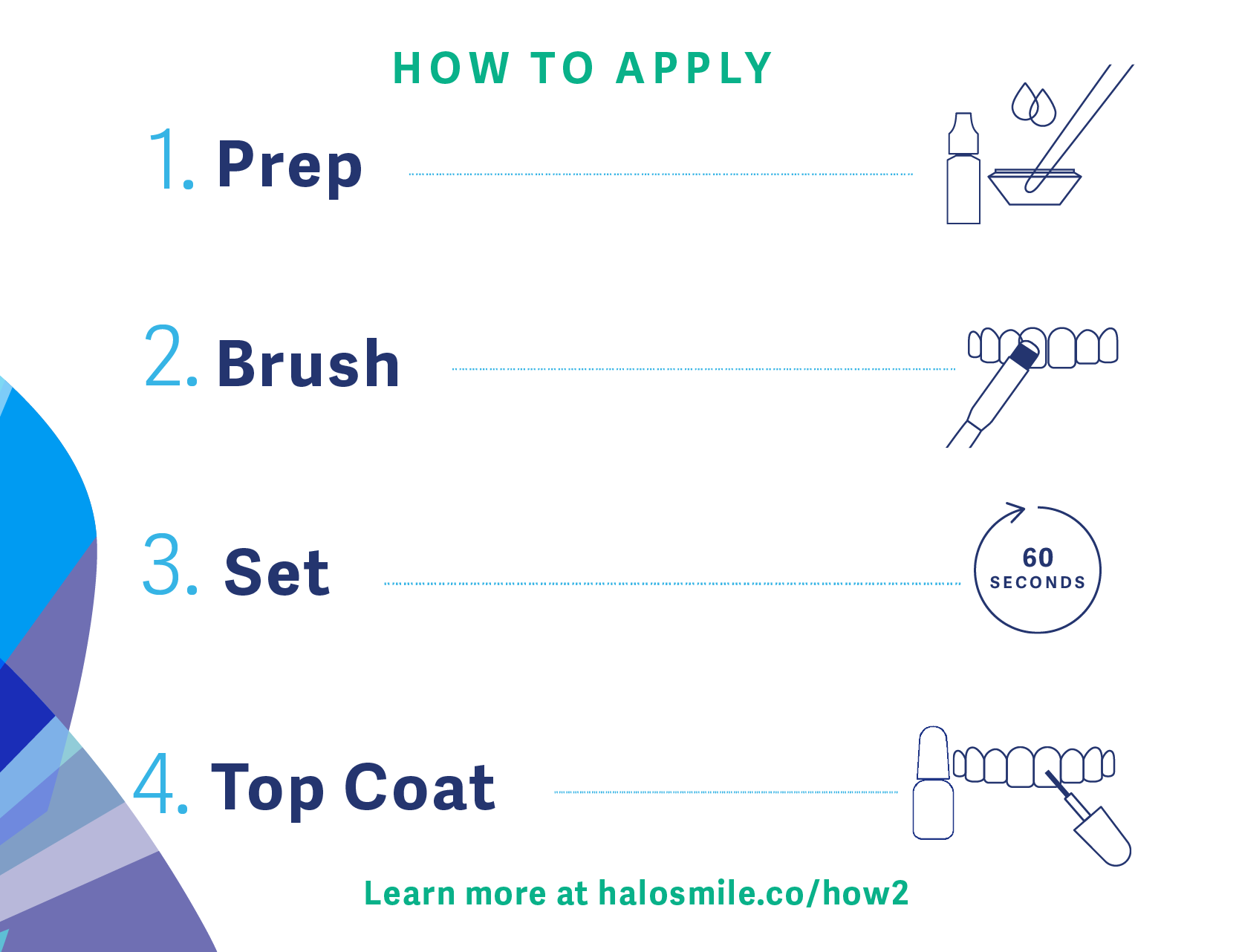 How to apply Halo Smile Teeth Paint and Tooth Polish